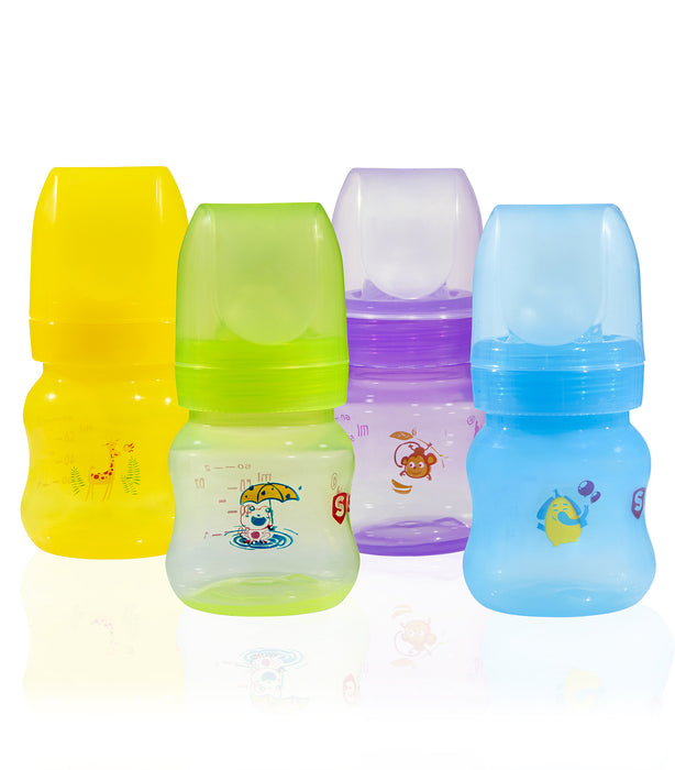 Classic Plus Breast Milk Storage, Breast feeding Bottles with Slow Flow Nipples and Travel Caps, BPA Free