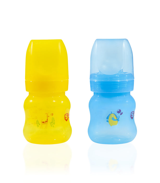 Classic Plus Breast Milk Storage, Breast feeding Bottles with Slow Flow Nipples and Travel Caps, BPA Free