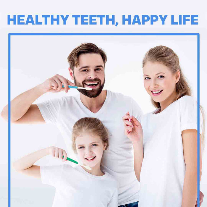 Falcon Toothbrush Family Care with Curved Filaments for Deeper Reach