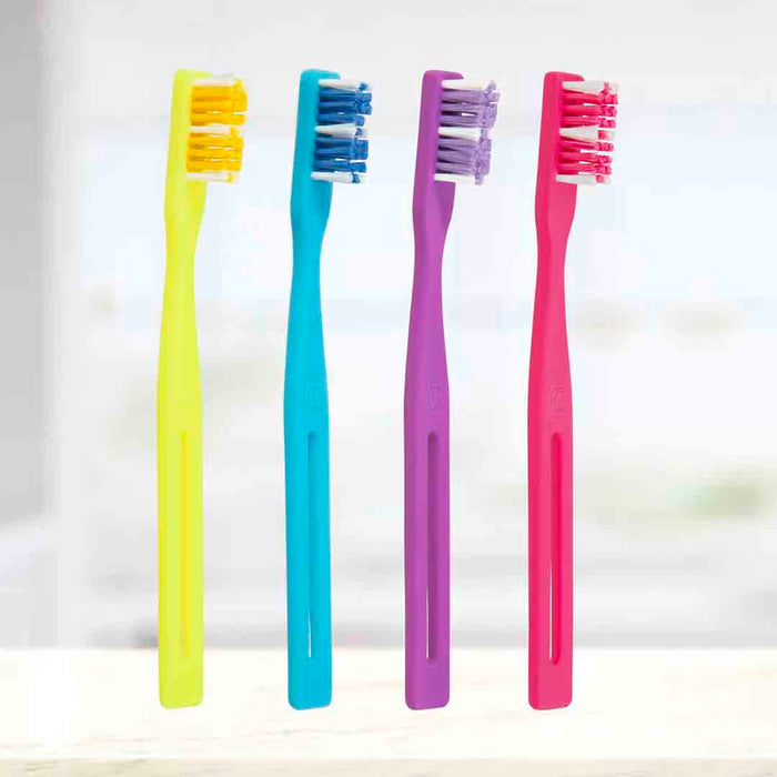 Bio Junior Toothbrush with Extremely Soft Bristles, Best Oral Care for Kids - Super Soft Bristles, Available in 4 colors