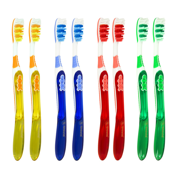 Dual Pro Toothbrush Expert Care Multi-Level Filaments for MAXIMUM CLEANING Anti-slip Grip