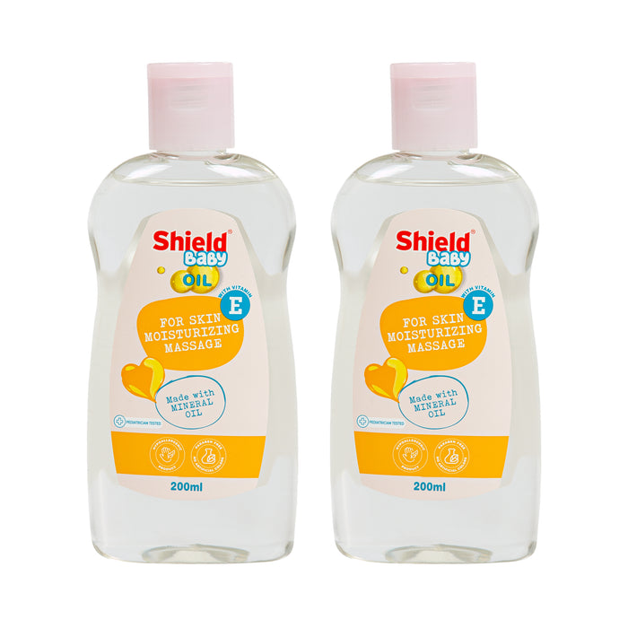 Baby Oil Formulated with Mineral Oil and Vitamin E