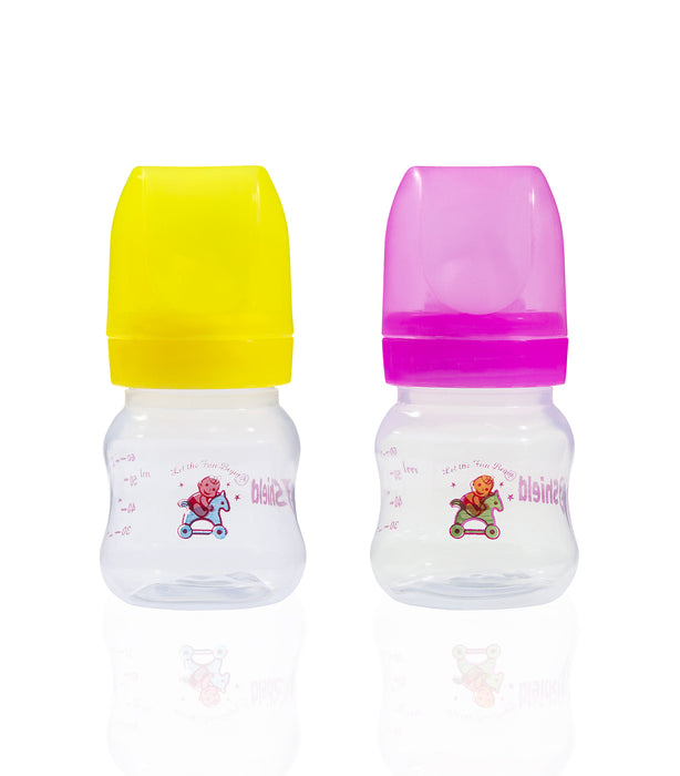 Classic Feeder with Silicone and Slow-Flow Nipple with Travel Caps, Made with Polypropylene and BPA FREE