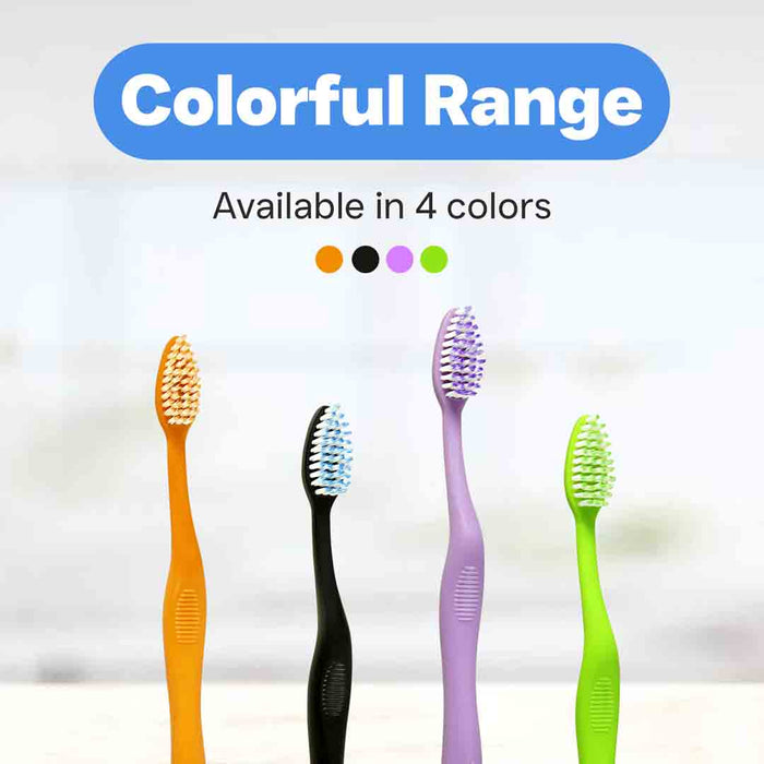Elegant Brush with Super Soft Bristles Toothbrush, PBT Filaments, Designed for Sensitive and Swollen Teeth, Secure Cap