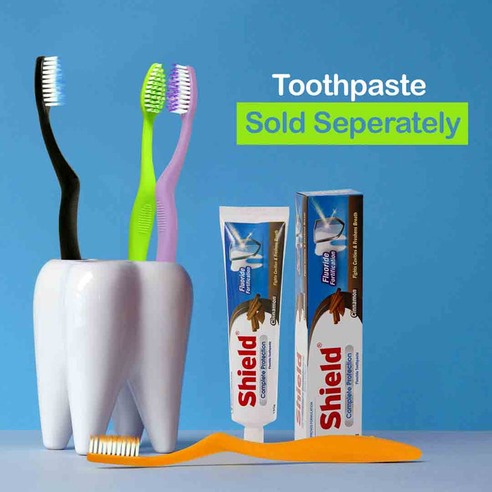 Elegant Brush with Super Soft Bristles Toothbrush, PBT Filaments, Designed for Sensitive and Swollen Teeth, Secure Cap