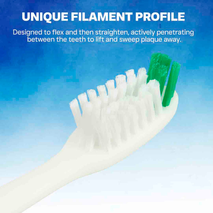 Falcon Toothbrush Family Care with Curved Filaments for Deeper Reach