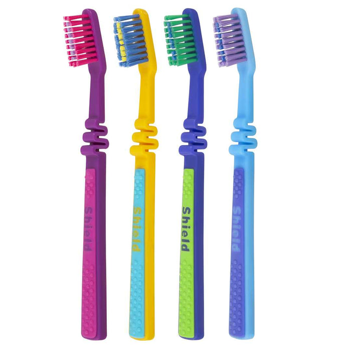 Flex Junior Toothbrush with Spring Neck, Maximum Oral Care for Kids - Super Soft Bristles, Available in 4 Colors
