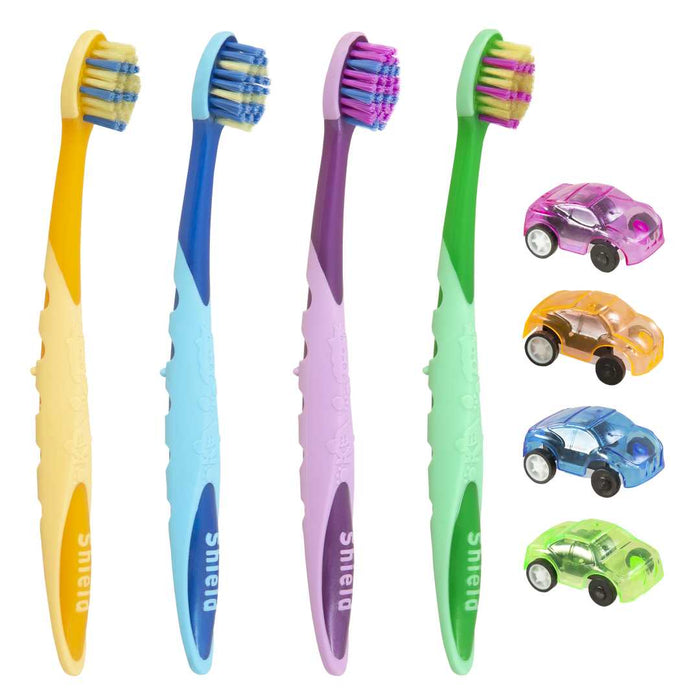 Hippo Toothbrush with Versatile Grip and Playful Design for Kids’ Oral Care - Super Soft Bristles