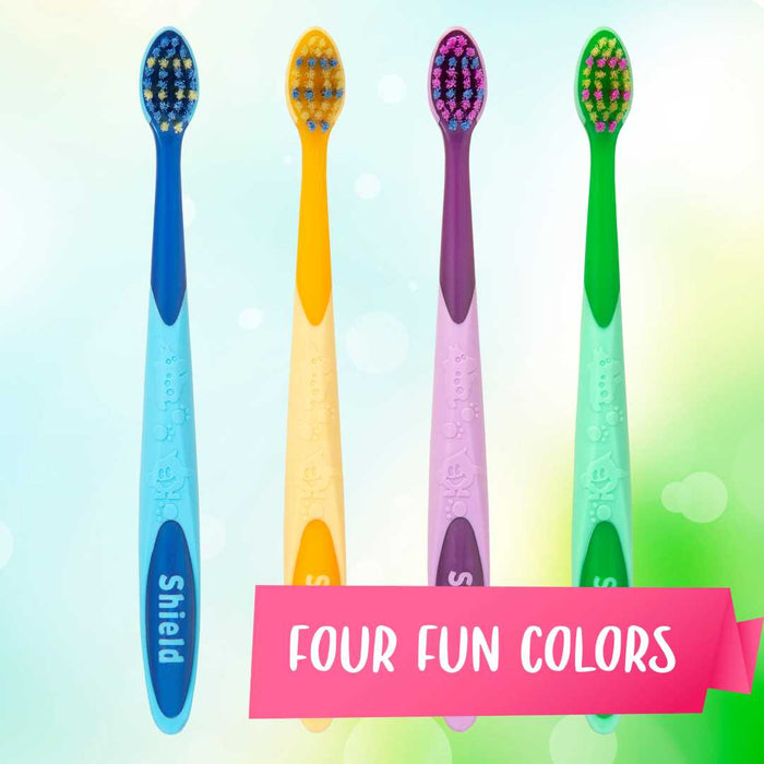 Hippo Toothbrush with Versatile Grip and Playful Design for Kids’ Oral Care - Super Soft Bristles