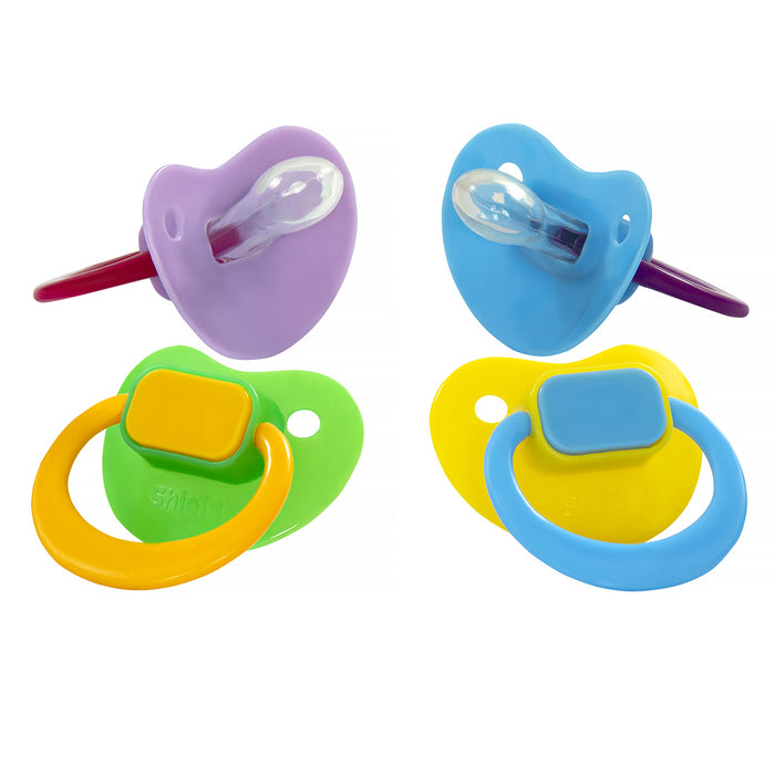 Orthodontic Soother - 3-18 Months | Heart-Shaped BPA-Free Silicone Soothers | Includes Case